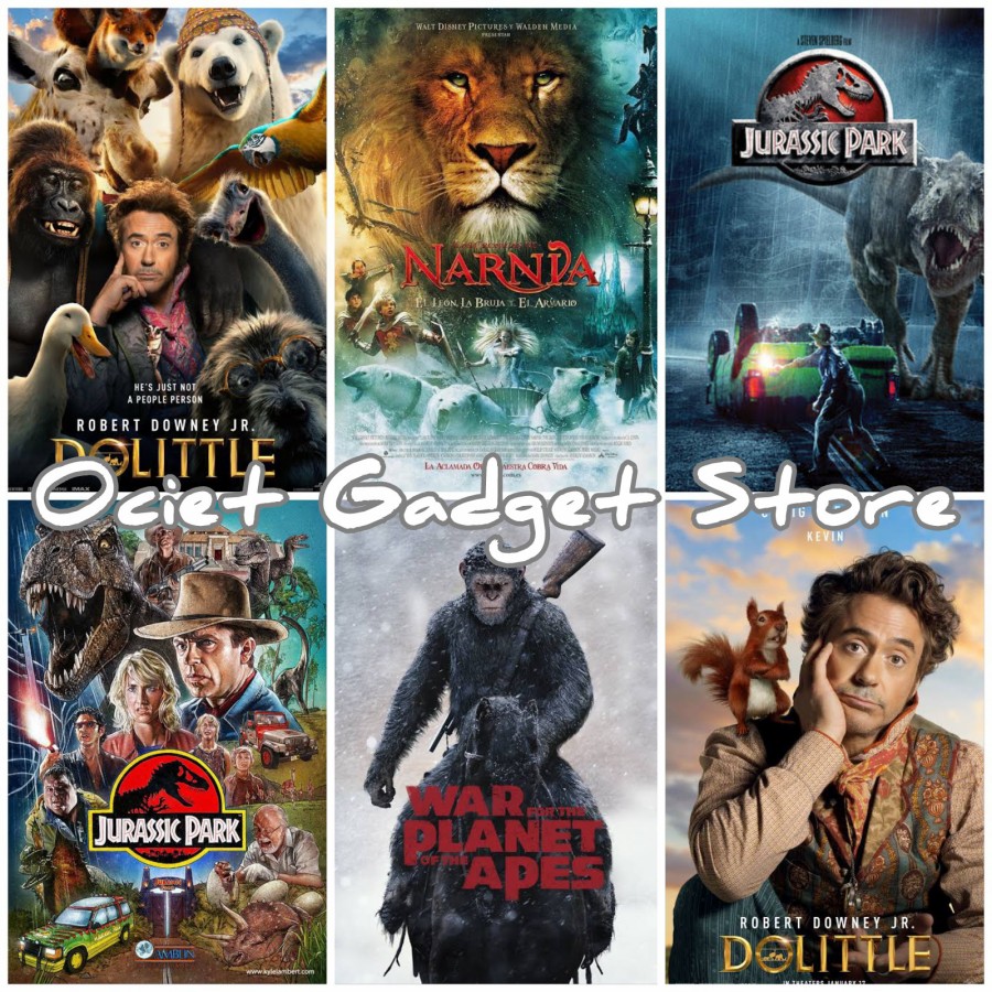Flashdisk 32gb Film Jurassic ParkDolittlePlanet Apes&Narnia Plus Otg