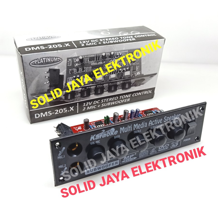 KIT TONE CONTROL AKTIF SUBWOOFER PLUS MIC MIC STEREO PLUS PANEL PLATINUM AUDIO 12V TONE KONTROL AKTIVE STEREO PLUS PANEL PLATINUM DMS205X DMS-205.X DMS-205 DMS 205.X DMS 205 TONE KONTROL AKTIF STEREO 