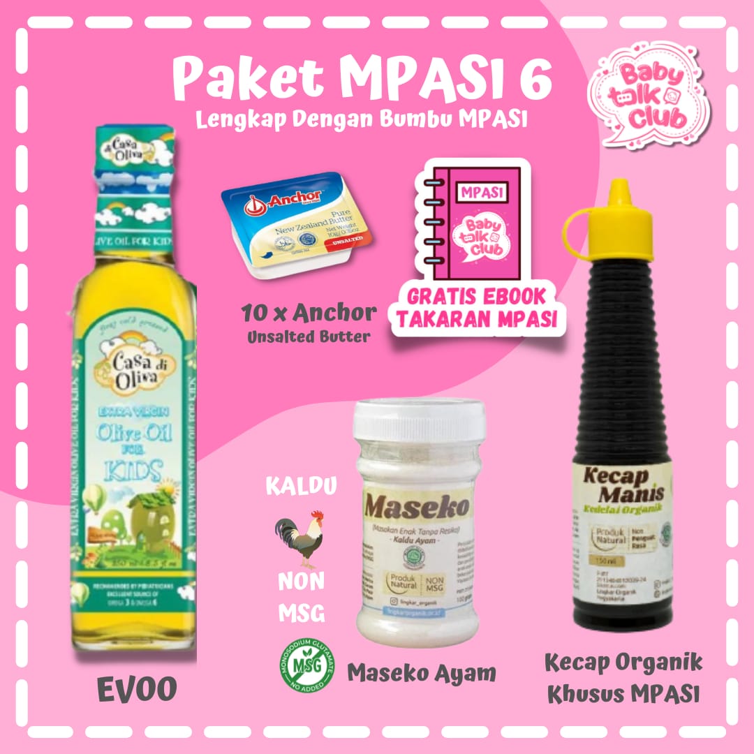 PAKET MPASI LENGKAP JUMBO (KEJU BELCUBE+ CASA DI OLIVA/EVOO + UB ELLE + ANCHOR) Perlengkapan MPASI