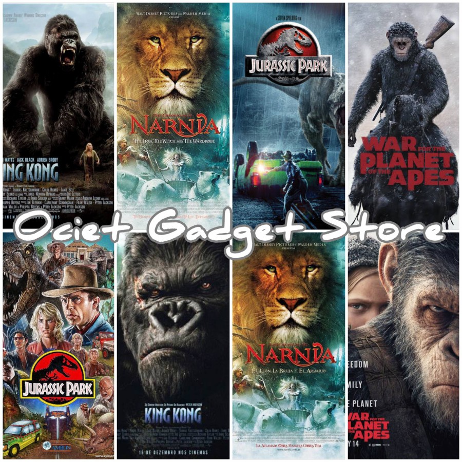 Flashdisk 32gb Film KingkongNarniaJurassic Park & Planet Apes + Otg