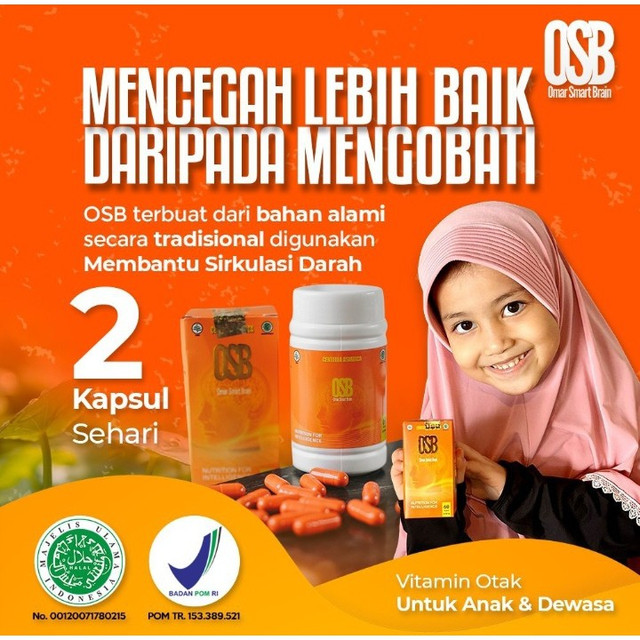 ( COD ) TERMURAH !!!!!! OSB VITAMIN OTAK ANAK OMAR SMART BRAIN VITAMIN OTAK OSB KAPSUL NUTRISI KECERDASAN UNTUK ANAK & DEWASA
