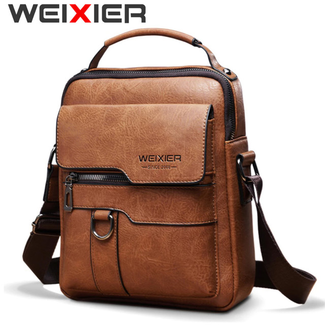 WEIXIER 8642 Tas Selempang Pria Kulit PU Crossbody Sling Bag