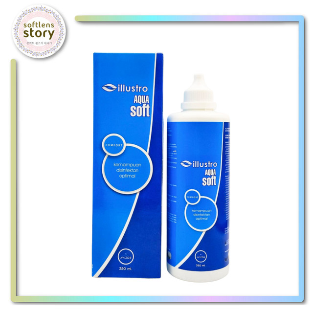Air softlens Aquasoft 350ml pencuci softlens