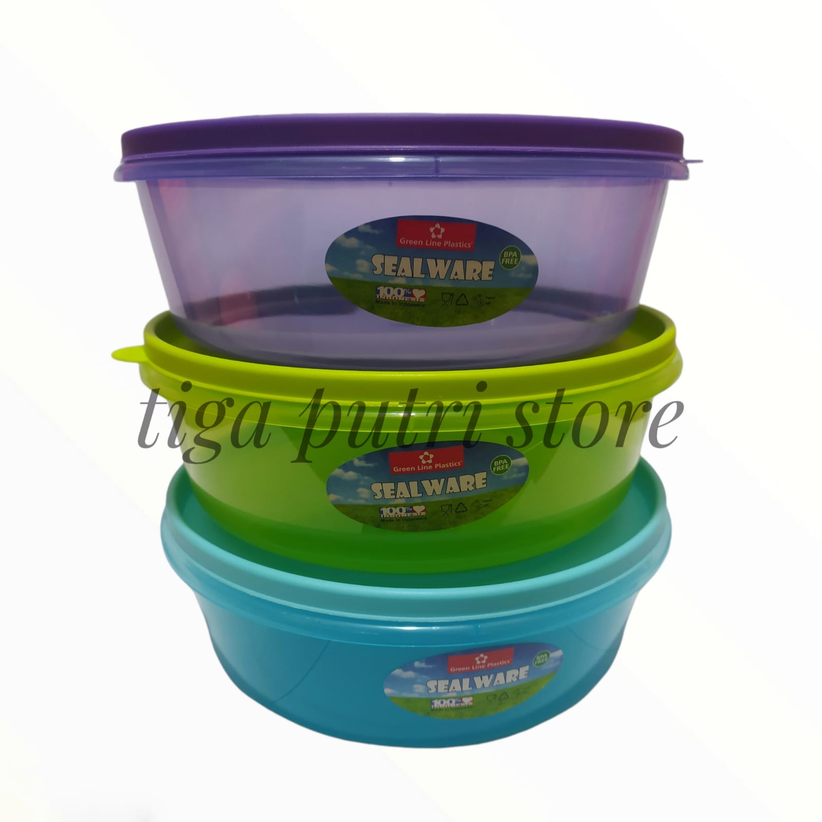 3 pcs toples plastik / sealware 2 kg / tempat penyimpan makanan