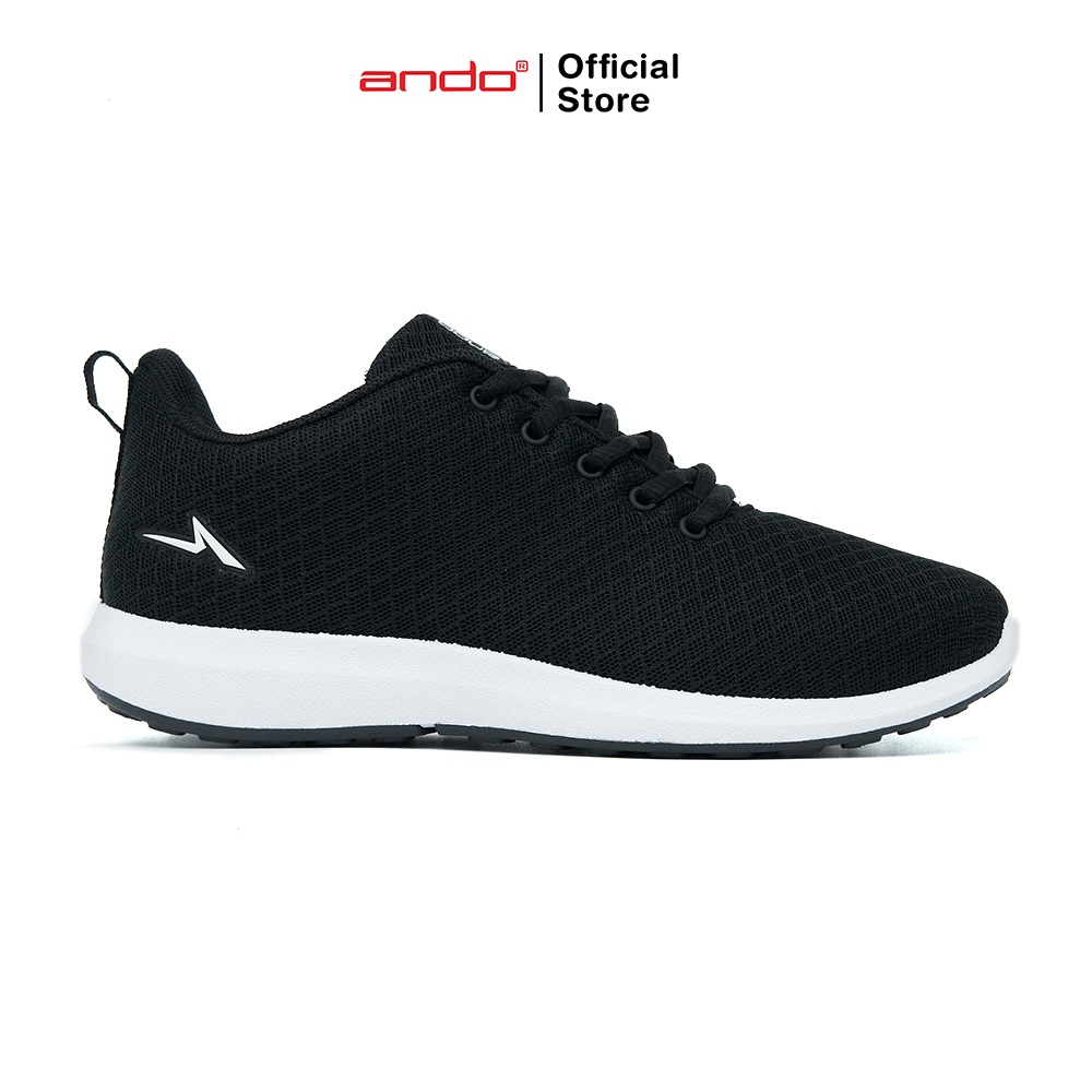 Ando Official Sepatu Sneakers Bsc 21 Pria Dewasa - Hitam/Putih