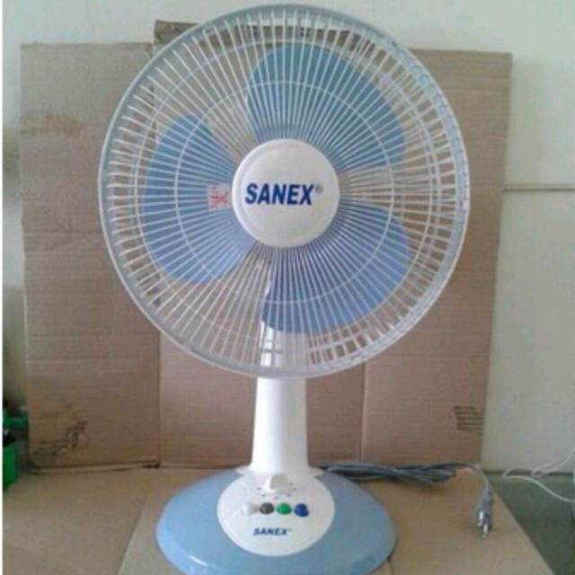 Kipas angin listrik kipas meja kipas duduk kipas desk fan sanex 6inch 8in10in 12in warna random