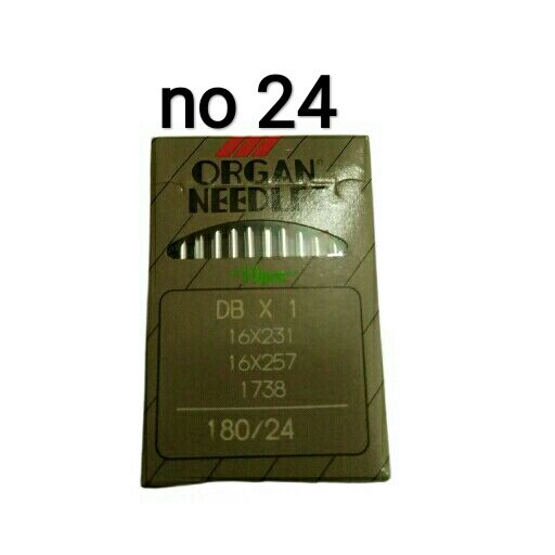 jarum organ DB x 1 Nomor 24 mesin jahit hitam