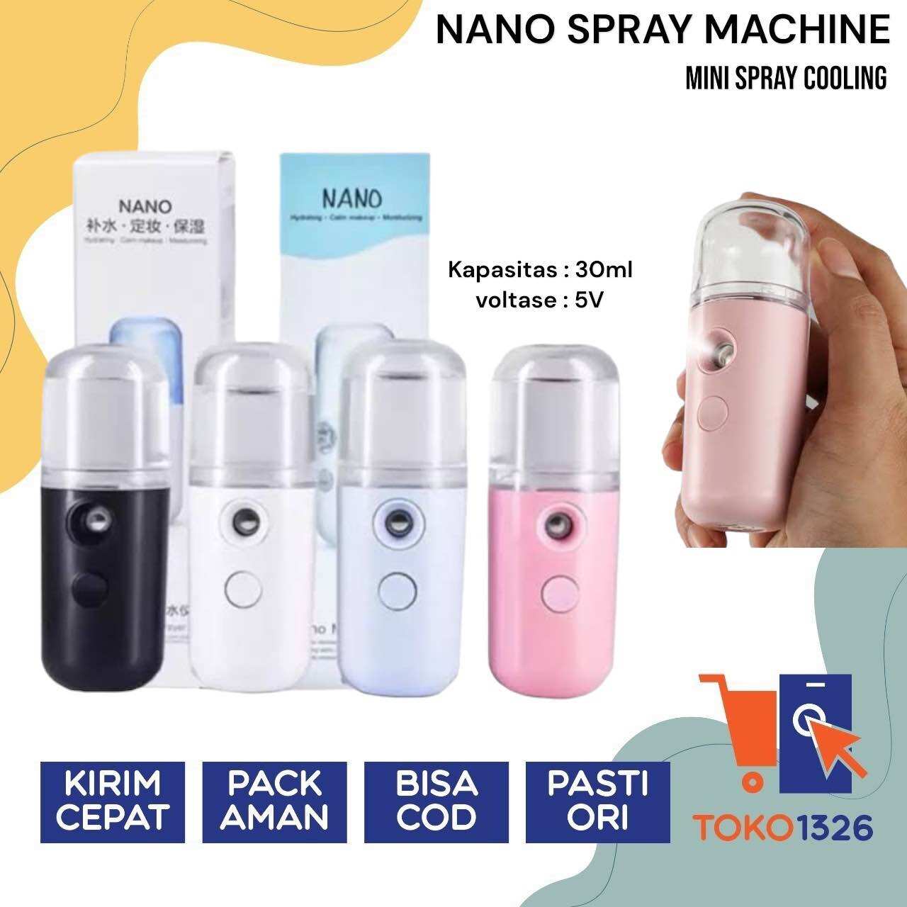 NANO MIST SPRAY / FACE MIST SPRAYER MOISTURIZER HUMIDIFIER SEMPROTAN MUKA UNTUK MELEMBABKAN WAJAH