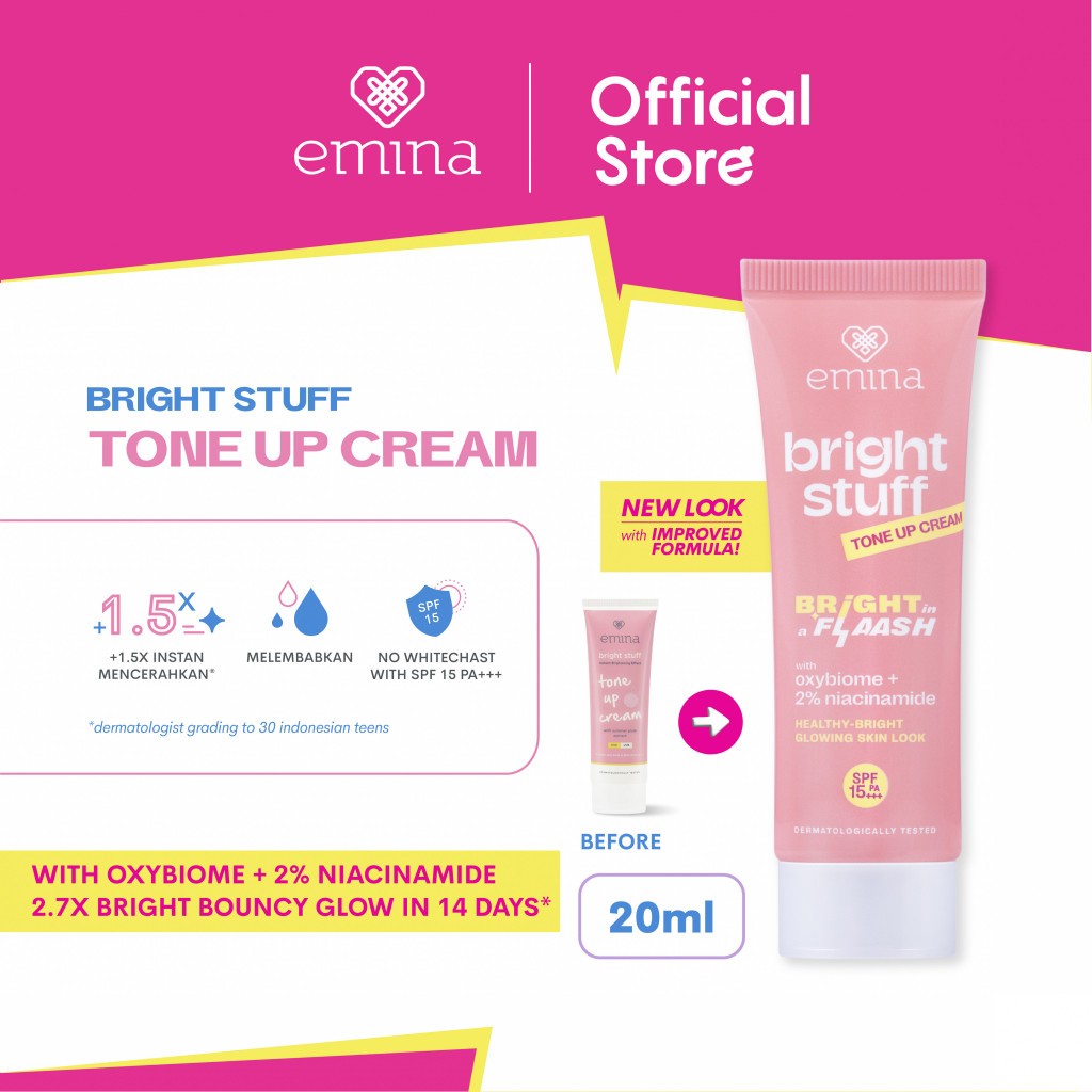 EMINA TONE UP CREAM / EMINA BRIGHT STUFF TONE UP CREAM ❤ EwaKOS❤