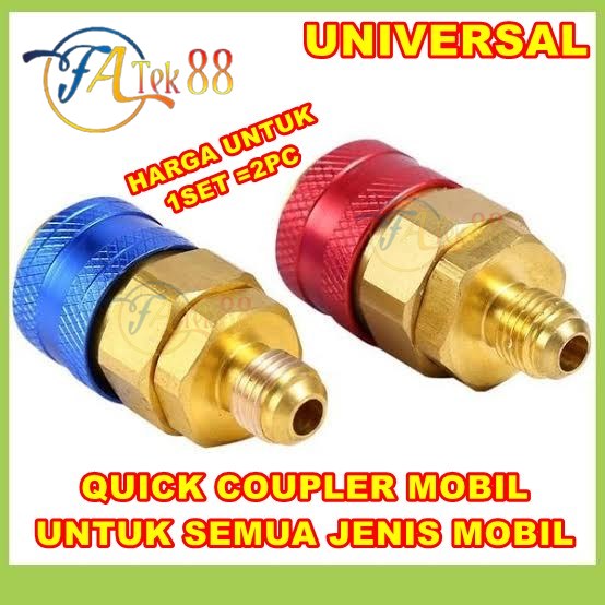 QUICK COUPLER | ADAPTER PENGISIAN FREON AC MOBIL | SAMBUNGAN AC MOBIL | QUICK COPPLER