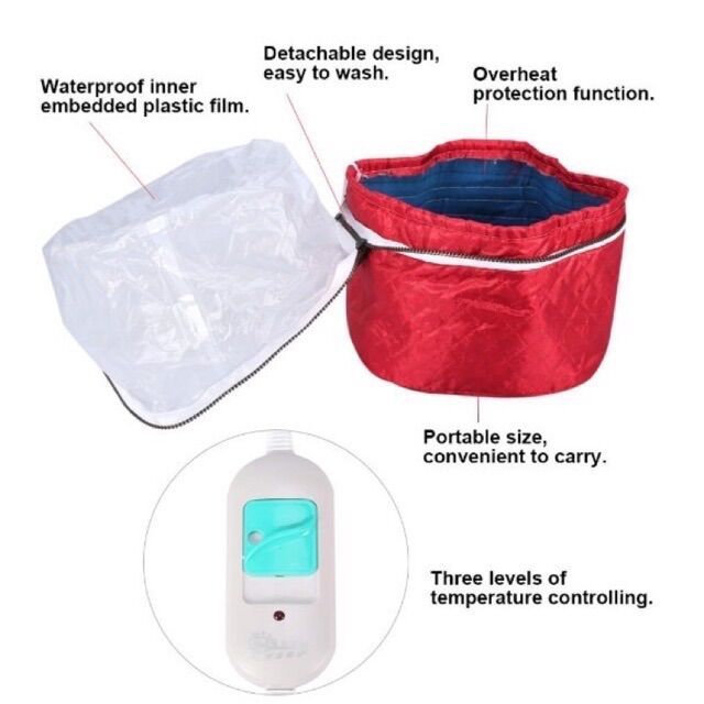 THERMAL HEAT SPA HAIR STEAMER CAP - TOPI CREAMBATH ELECTRIC / Overheat protection electric steamer