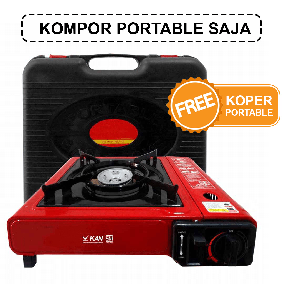 Kompor Gas Portable / Kompor Camping 1 Tungku Gas Kaleng SNI