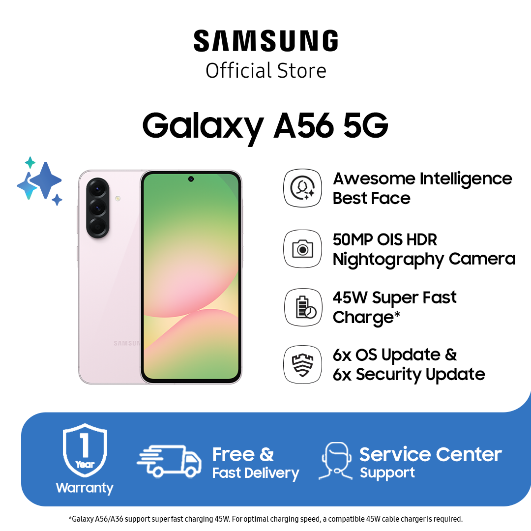 Samsung Galaxy A56 5G [12/256] - Galaxy AI | Smartphone AI | 50MP OIS HDR Camera | 45W Super Fast Charge AI Publish on