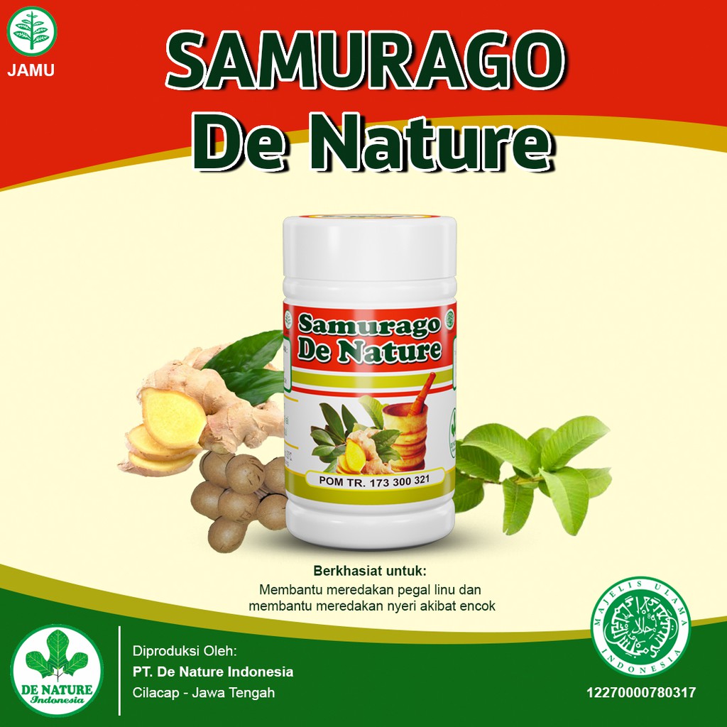 Samurago Obat Asam Urat dan Rematik Herbal Ampuh di Sendi Tangan Kaki Lutut yg Sudah Bengkak Pil Racikan Sinshe BPOM Paten Bagus Manjur Asli de Nature Ori