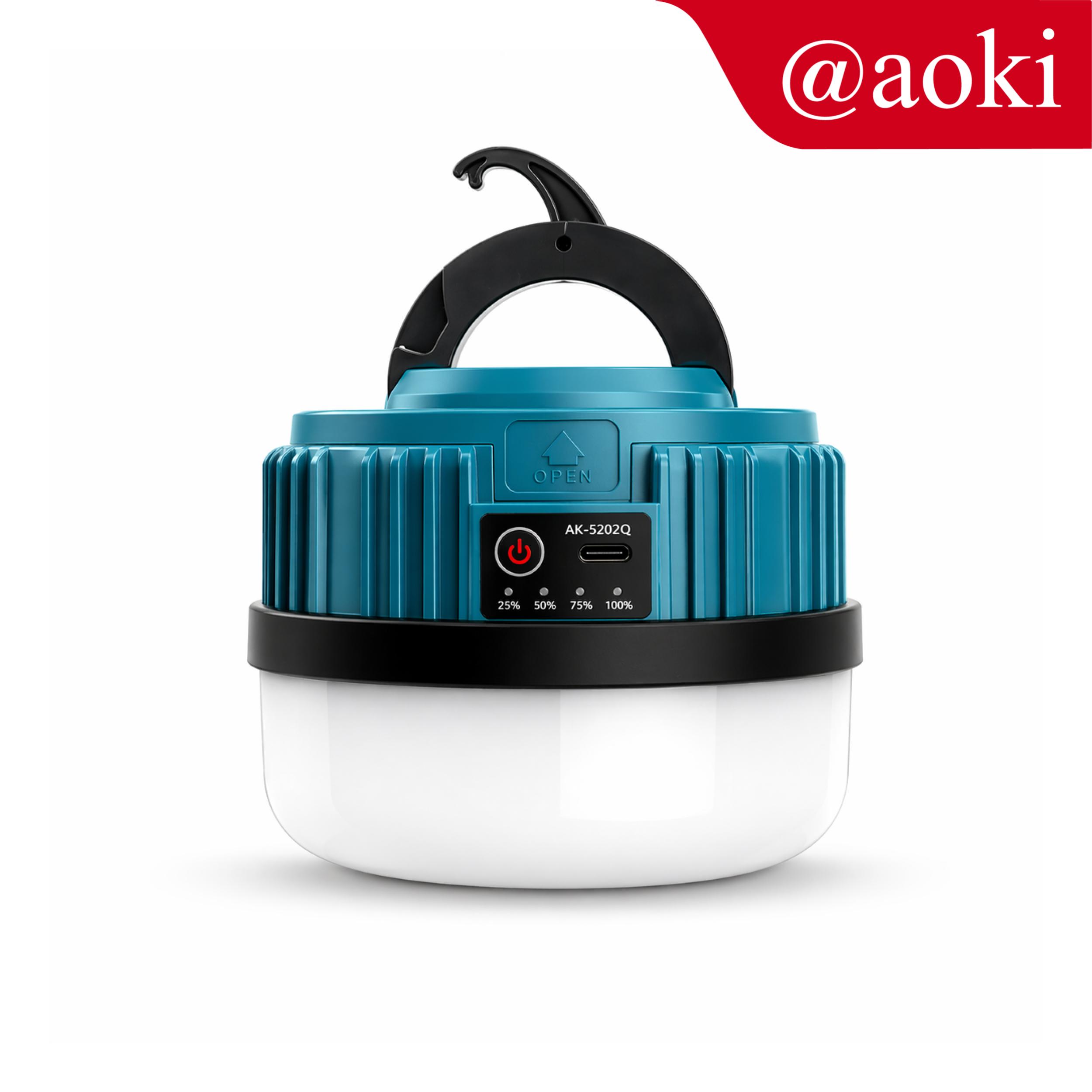 Aoki Omniglow 520 – Hanging Led Emergency Light, Replaceable Battery, Type-C Charging, for Emergency, Outdoor, Rechargeable