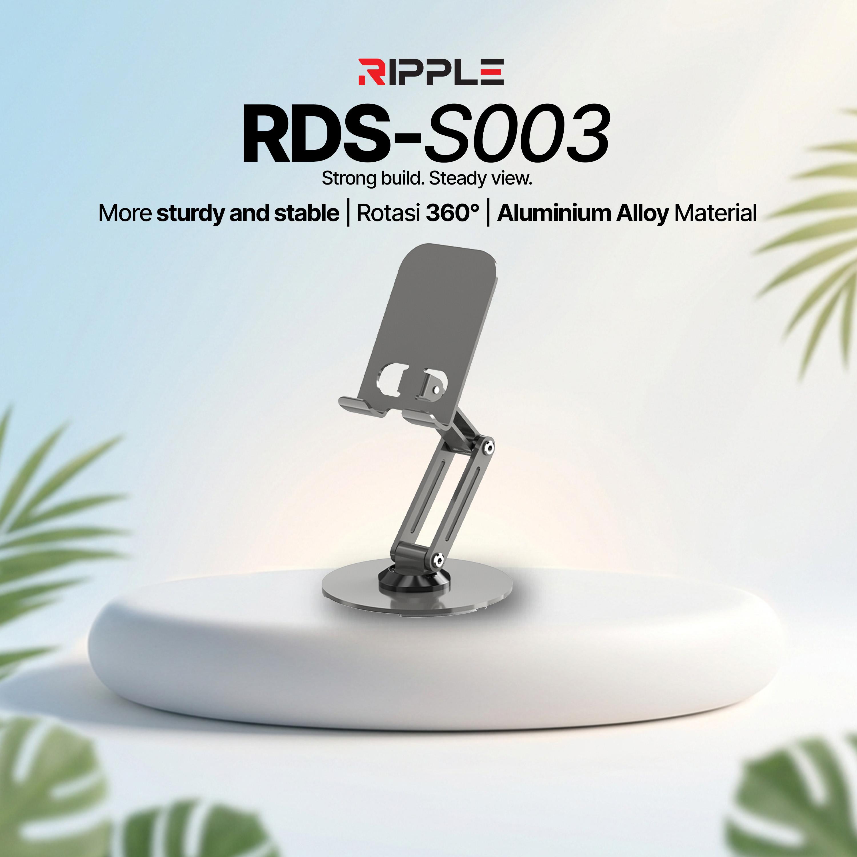 【Hot Selling】Ripple Rippods Desktop Stand RDS S001 / flull metal holder / Phone Holder Stand Besi / Tablet Holder Stand Bahan FULL metal