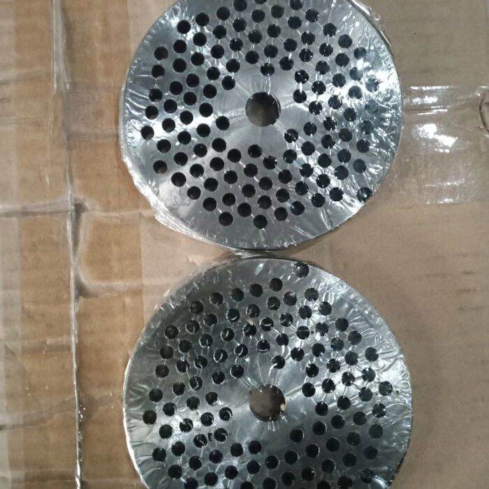 saringan gilingan daging 32 tebal 10mm ukuran lobang 3mm / 4mm / 5mm / 6mm / 7mm / 8mmn/ 9mm / 10mm 11mm 12mm