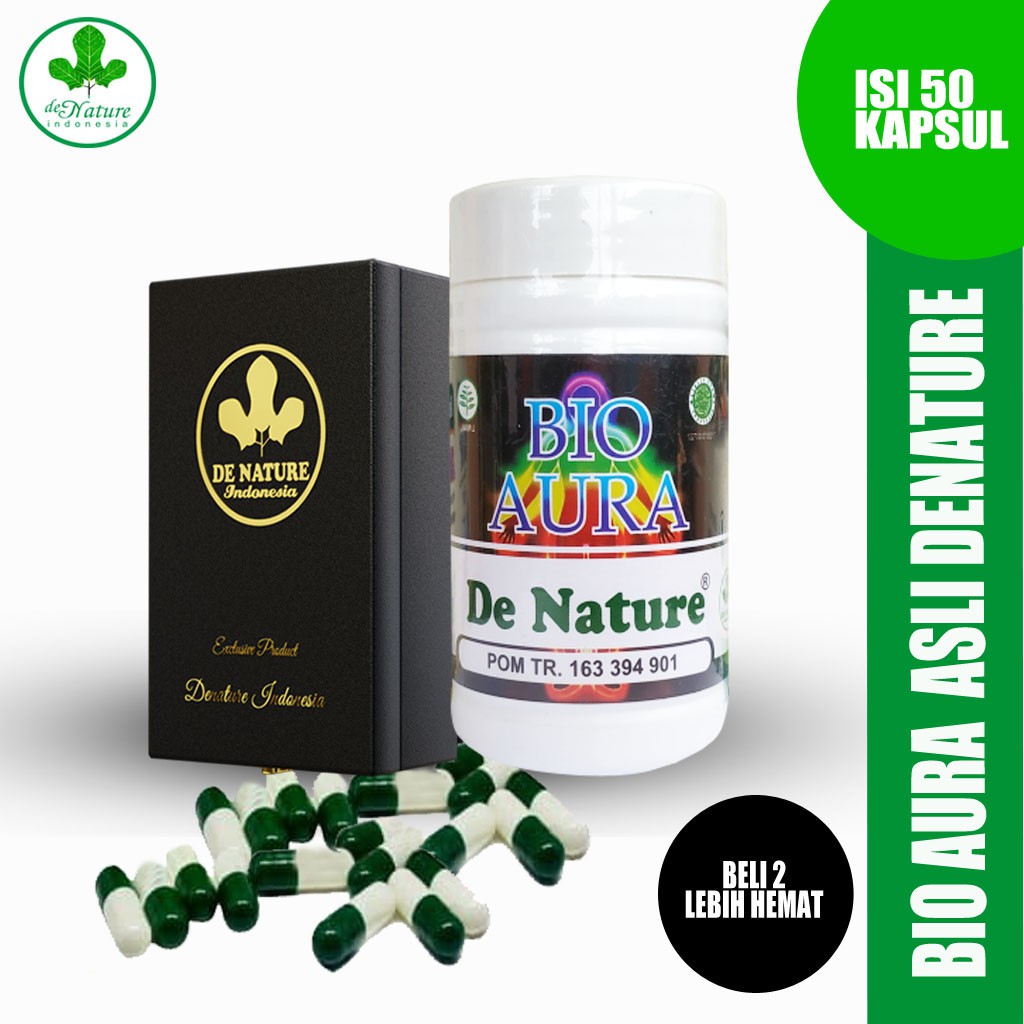Bio Aura 50 Kapsul Obat Syaraf Ampuh Memulihkan Fungsi Syaraf Pembuka Aura Penenang Hati Depresi