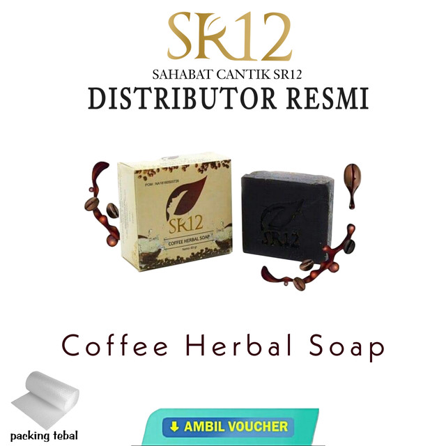SABUN FLEK HITAM DAN PORI BESAR COFFE SOAP SABUN KOPI SR12 HERBAL ORIGINAL BPOM
