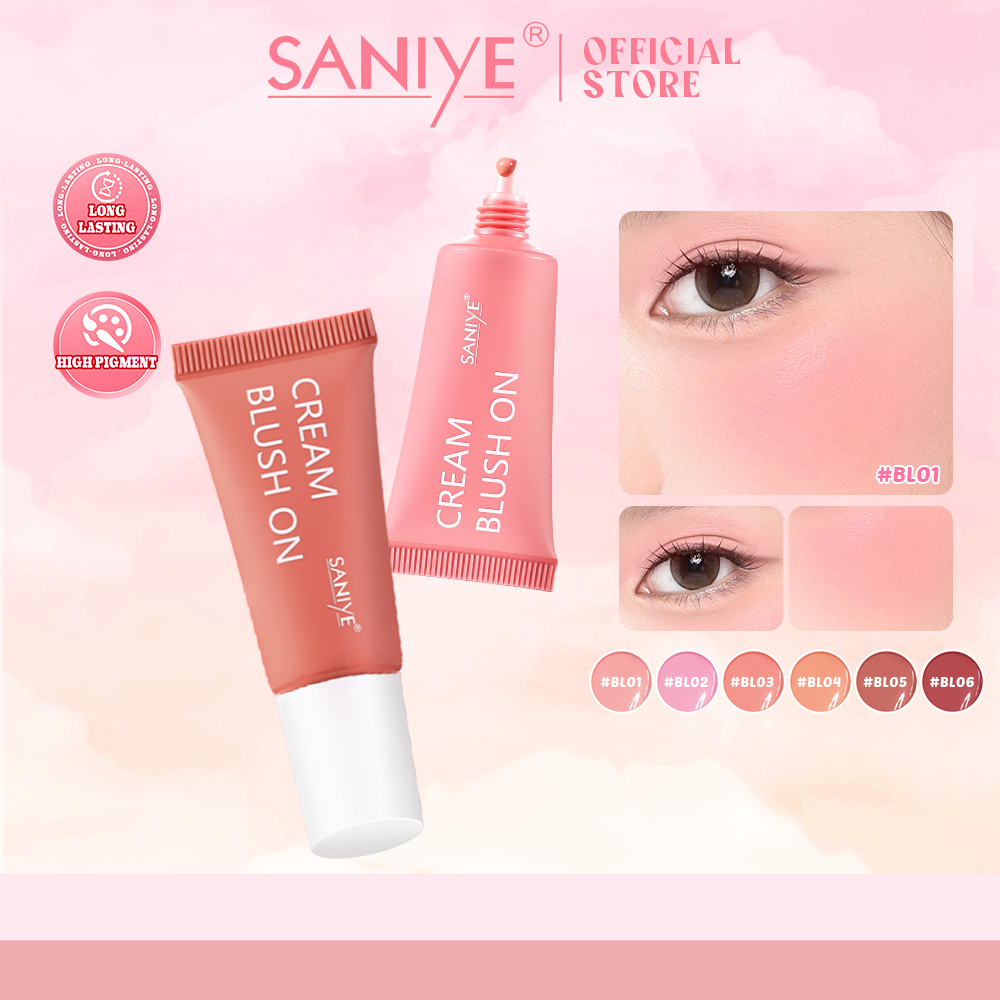SANIYE KOL Blush On Cream Liquid Blush Multi Use Perona Pipi High Pigmented 6 Color R1299