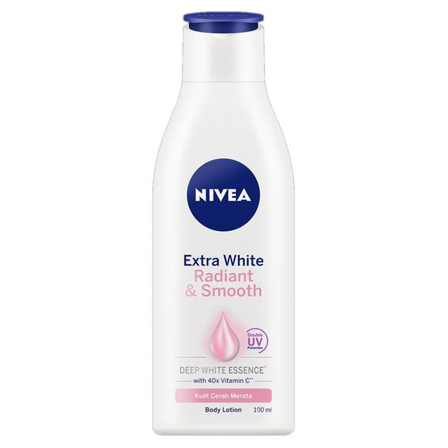NIVEA Extra White Radiant And Smooth 100ml BPOM  / Body Whitening Lotion