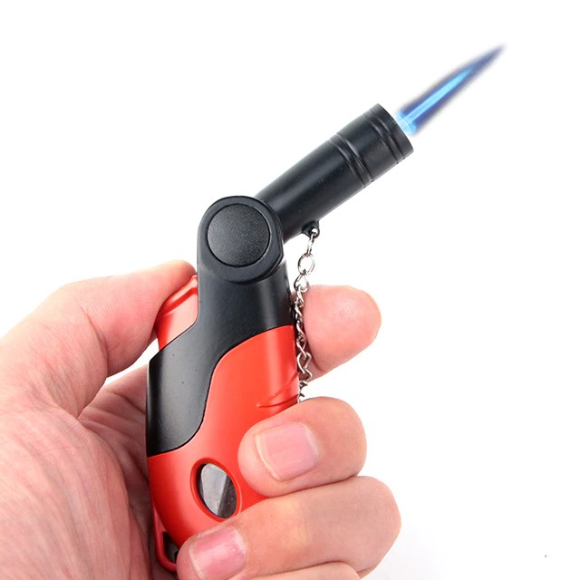 Terlaris JiuNing Pemantik Korek Api Gas Butane Torch Jet Windproof - MH256 - Mix Color