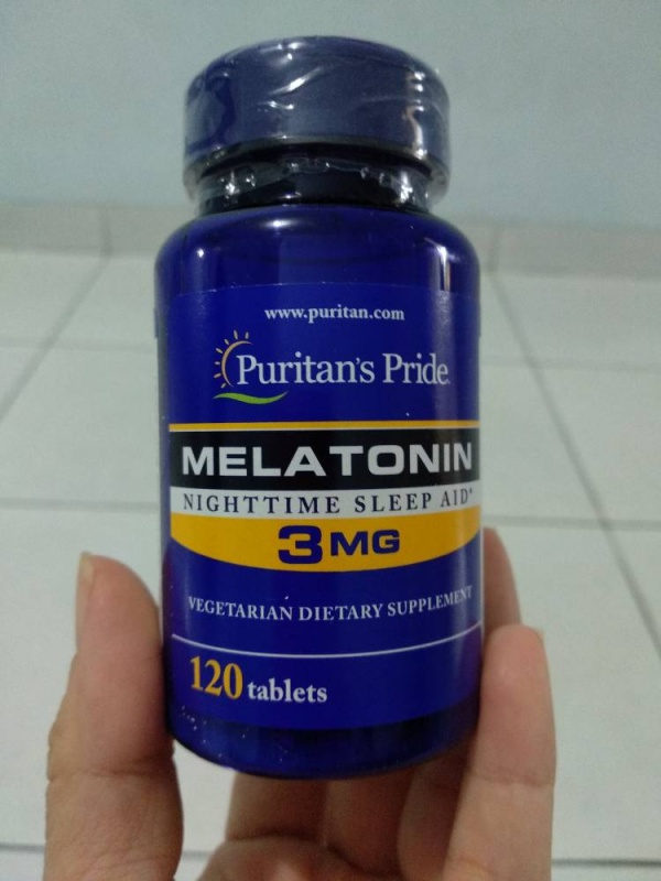 Puritan Pride Melatonin 3 mg 120 Tablet |Meningkatkan Kualitas Tidur & Membantu Penderita Insomnia | Obat Insomnia Paling Ampuh | Obat Insomnia Dewasa | Obat Susah Tidur Tablet | Obat Insomnia Herbal 