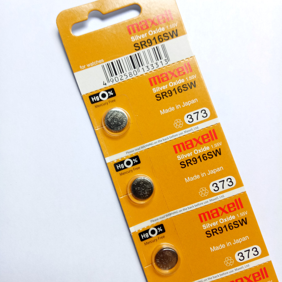 BATRE SR916 SW373 MAXELL ORIGINAL BATREI JAM TANGAN HARGA PERLEMBAR ISI 5 BIJI BATERAI