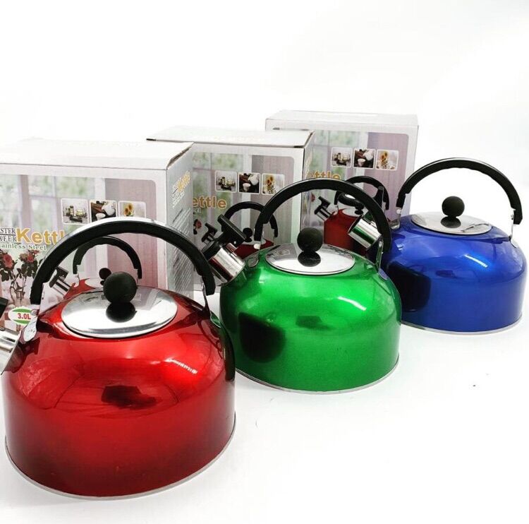 TEKO SIUL 4 Liter CERET BUNYI KETTLE STAINLESS STEEL WARNA TERLARIS TERMURAH BOANERGES OFFICIAL