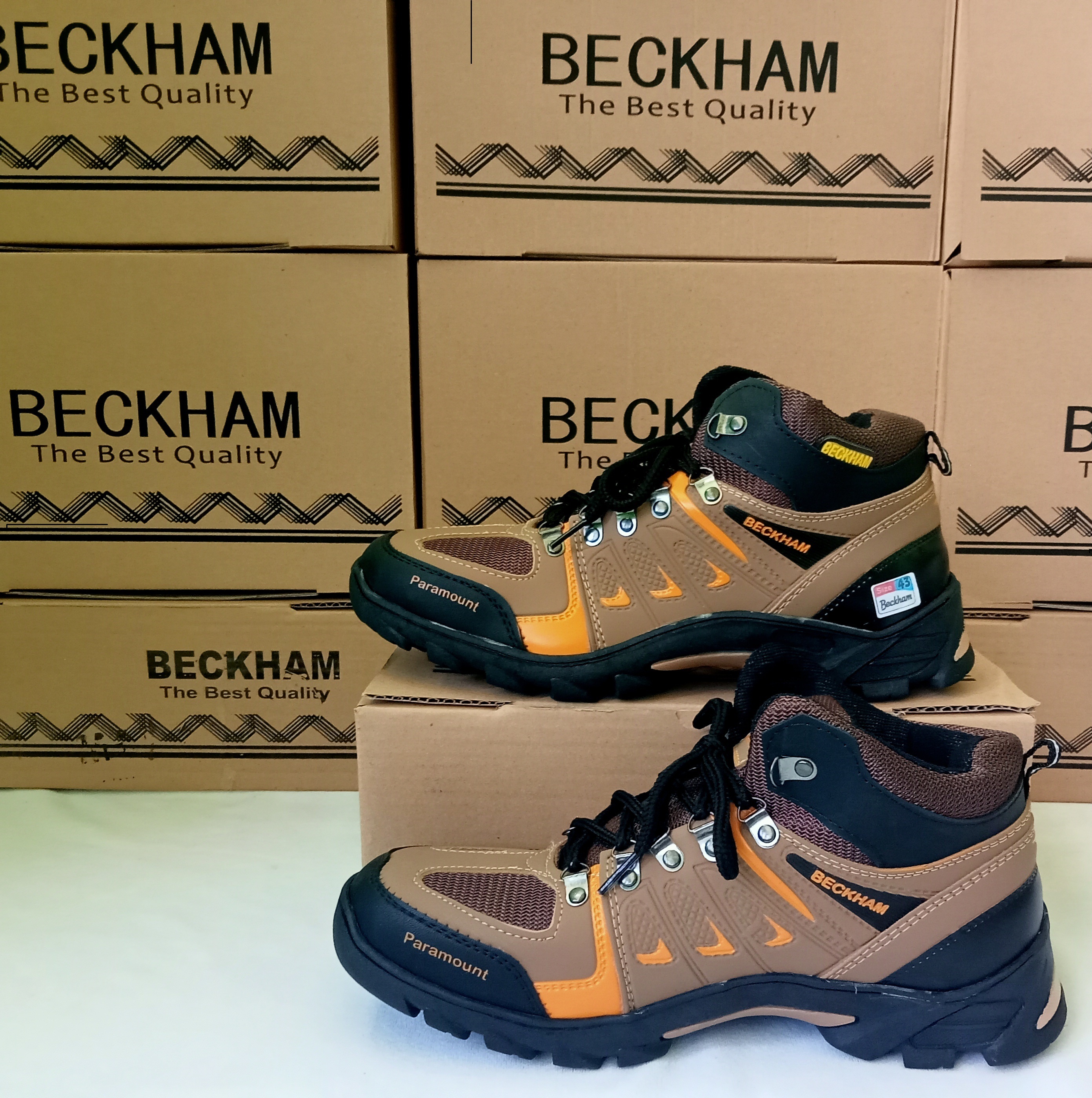 SEPATU PARAMOUNT BECKHAM BOOTS BROWN SIZE 39-43/SEPATU GUNUNG/SEPATU MENDAKI/SEPATU OUTDOOR/SEPATU TRIIKING/SEPATU HIIKING/SEPATU KERJA/SEPATU PRIA PARAMOUNT BECKHAM BOOTS KHAZELSHOES