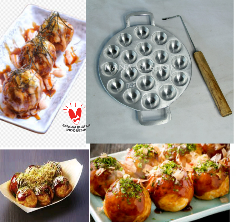 Cetakan Kue Cubit/Takoyaki 25 24 19 16 Lubang