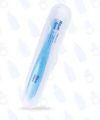 MOMI HOMI Sendok Makan Bayi 01 Silikon baby safety spoon Peralatan Perlengkapan MPASI Lentur Sendok Makan Silicone Mpasi