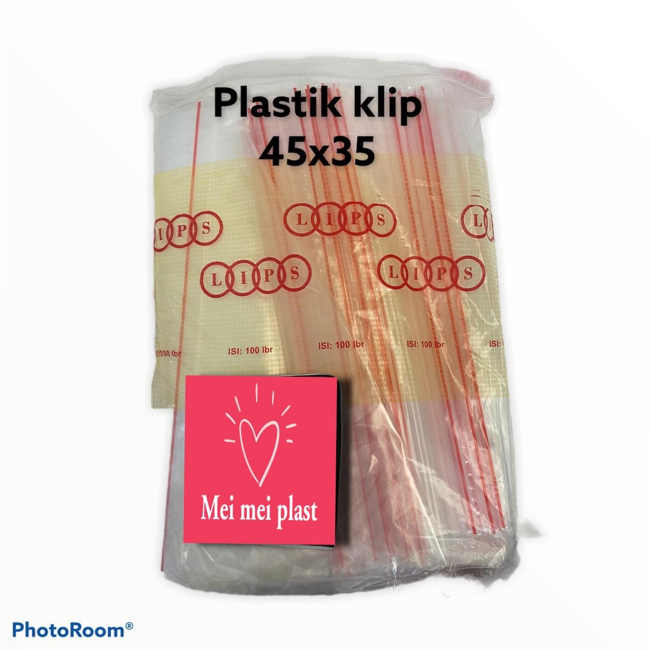 PLASTIK KLIP/KLIP OBAT/KLIP KACANG/DOKUMEN UKURAN 45X35 ISI 100 PCS