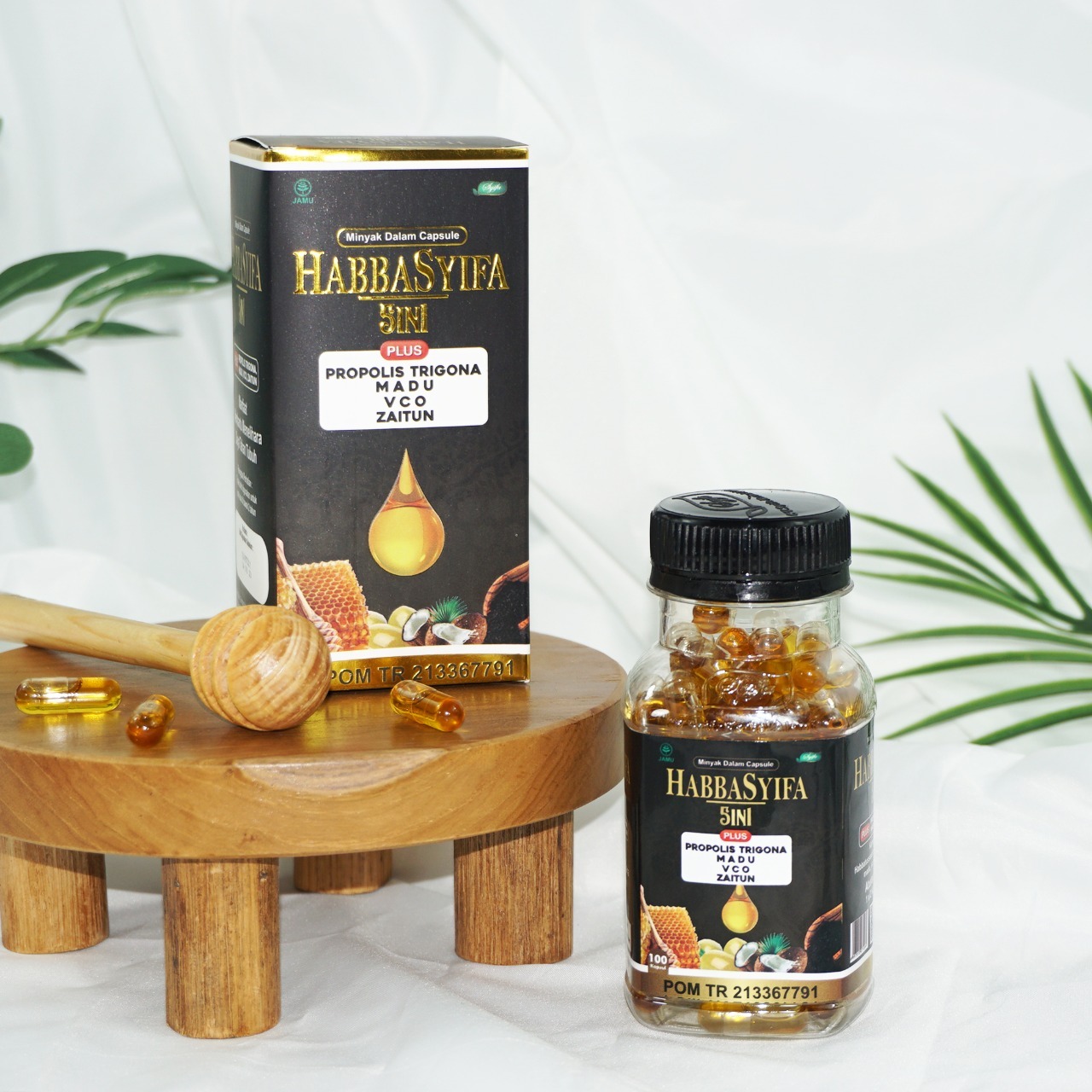 PROMO HABBASYIFA TRIGONA 5 IN 1 ISI 200 KAPSUL HABBATUSAUDA OIL JINTEN HITAM IZIN BPOM