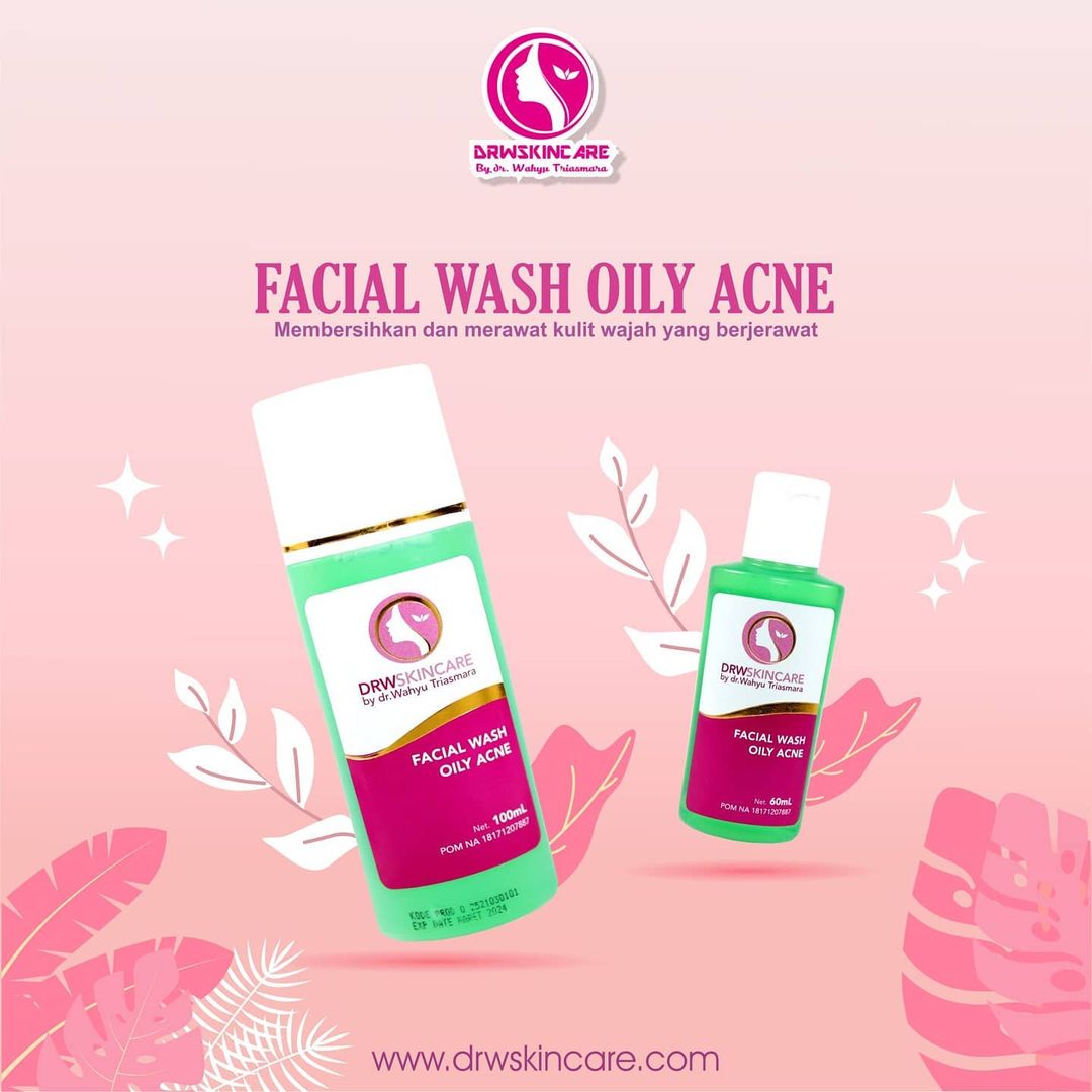 Facial Wash Oily Acne Drw Skincare 60 ml Perawatan Wajah