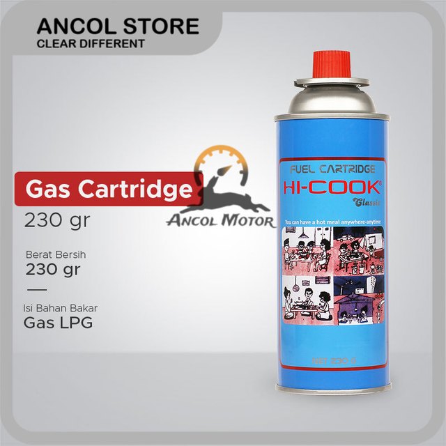 Hi-Cook Tabung Gas Mini Kompor Portable Camping Las Bakar Api 230cc - Smart Cook