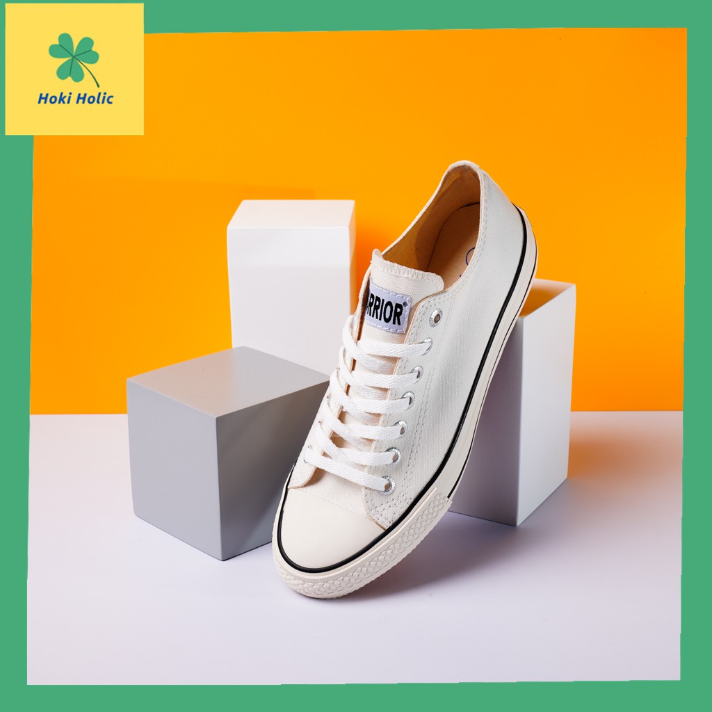 Warrior Sparta Low White - Sepatu / Sneakers Putih - Sepatu Vulcanized Canvas