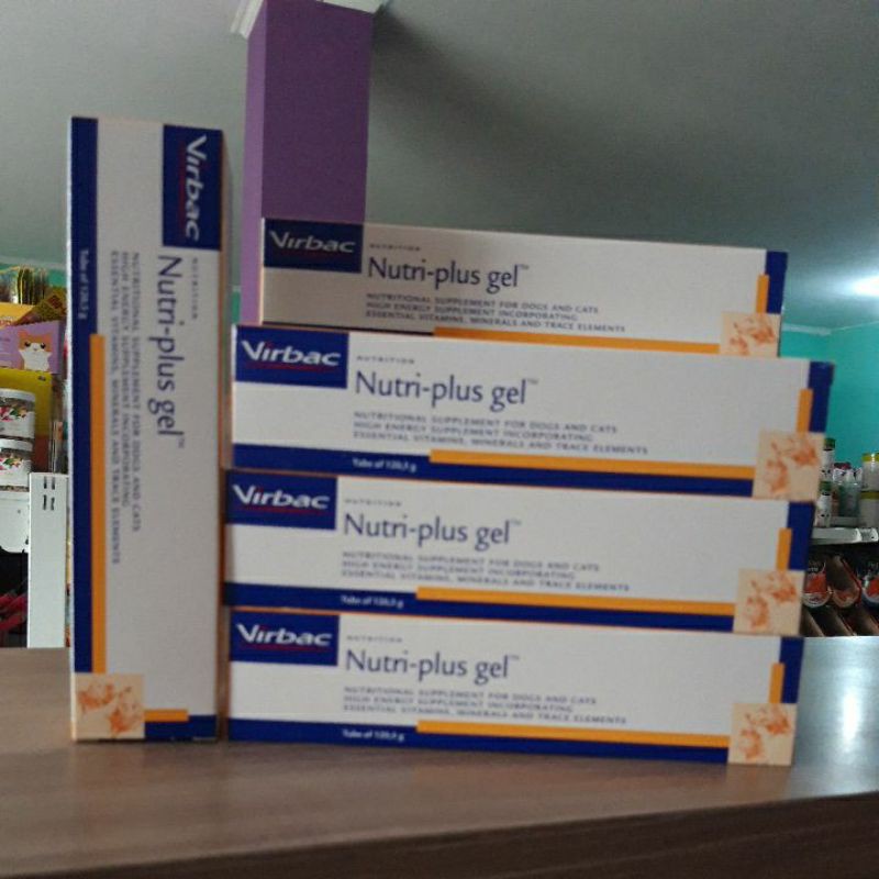 Virbac Nutri-Plus Gel 1205 gr Multivitamin Anjing Dan kucing Nutri plus gel supelmen hewan