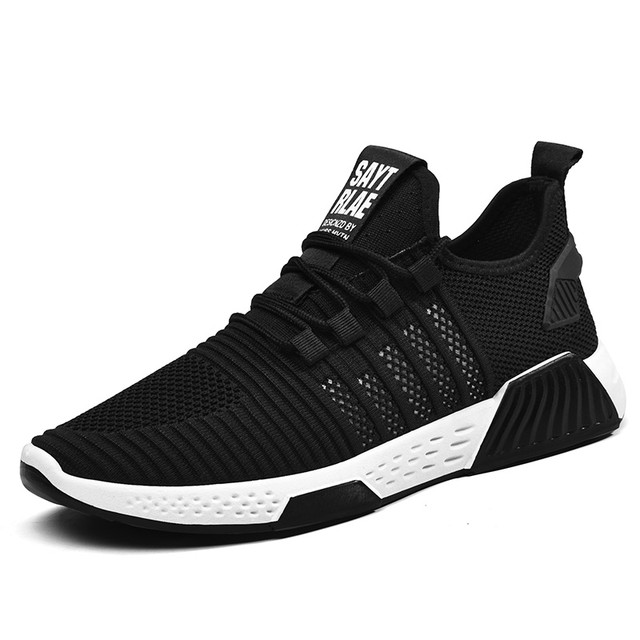 Techdoo Sepatu Pria Olahraga Running Sepatu Sneakers Pria  Sepatu Kets Breathable Casual Sepatu Kerja MR128