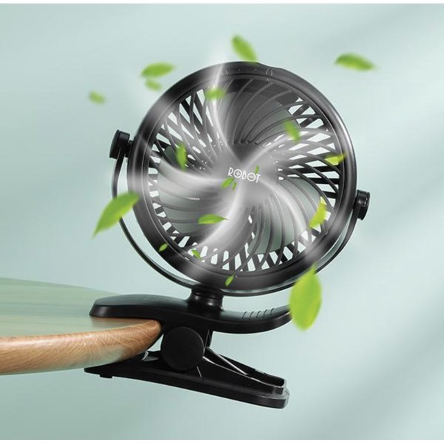 KIPAS ANGIN PORTABLE MINI ROBOT RT-BF10 MINI FAN JEPIT CLIP PUTAR 720