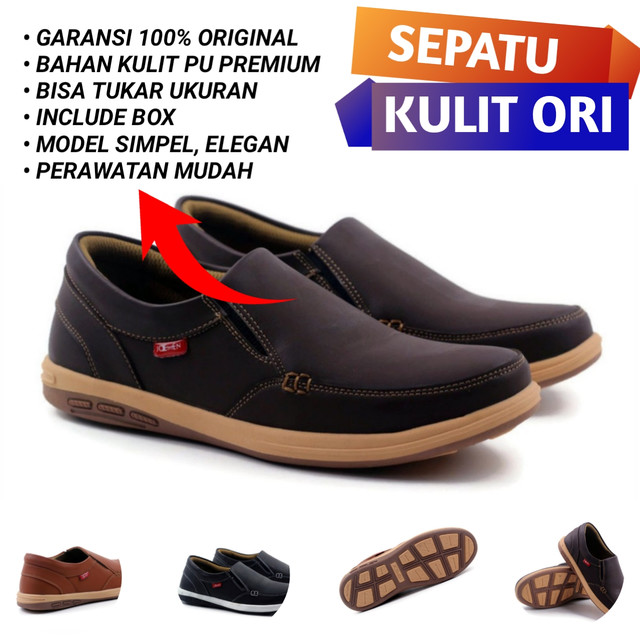 Sepatu Kulit J21 / Fashion pria / sepatu cowok / sepatu kerja pria / sepatu kulit pria / sepatu pria casual / sepatu cowok santai / sepatu laki laki kulit / sepatu pria kantor santai