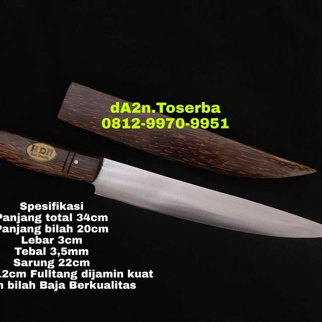 PISAU DAPUR DAGING FILLET AREN BAJA FULLTANG