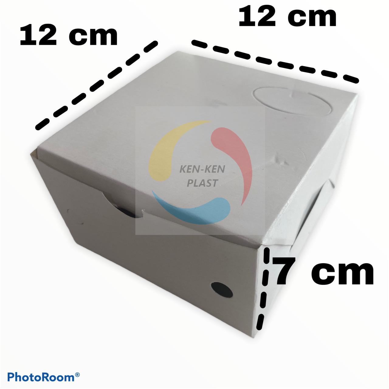 DUS SNACK/KOTAK SNACK SUNATAN HAJATAN POLOS TERSEDIA UKURAN 12X12 12X14 12X16 CM TERMURAH LEO TEBAL