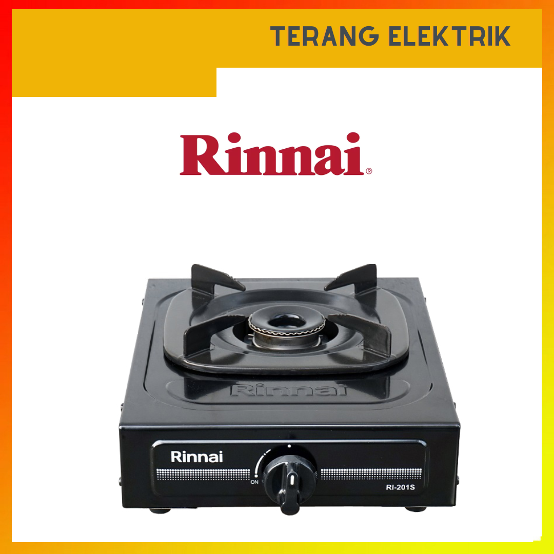 Rinnai Kompor gas 1 Tungku - RI511C / RI 511 C / RI511 C / RI 511C + Free Selang dan Regulator SNI/kompor gas 1 tungku murah / RI 201S