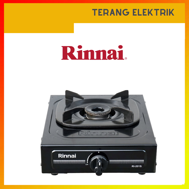Rinnai Kompor gas 1 Tungku - RI511C / RI 511 C / RI511 C / RI 511C + Free Selang dan Regulator SNI/kompor gas 1 tungku murah / RI 201S