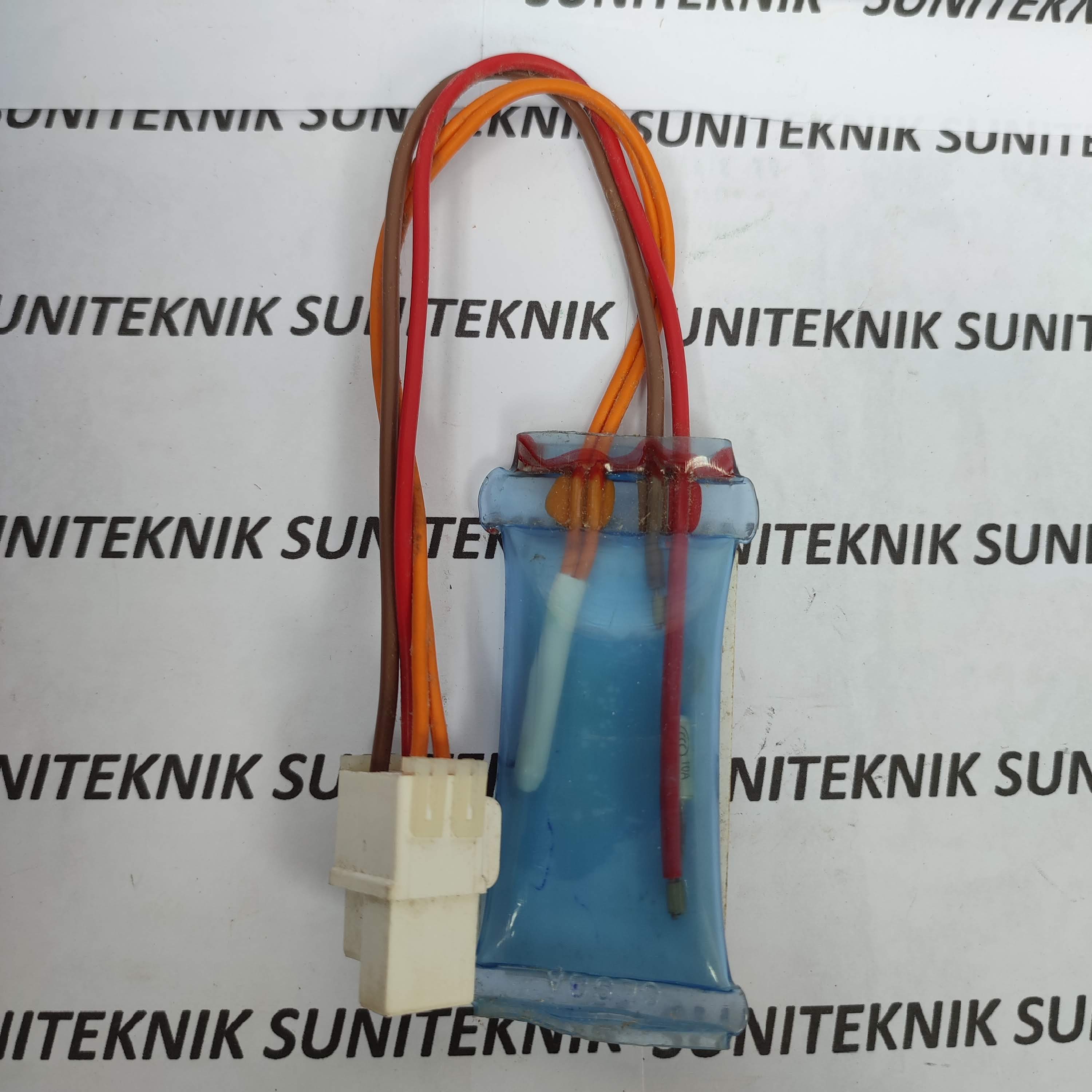 defrost bimetal kulkas LG 4 kabel + fuse dalam