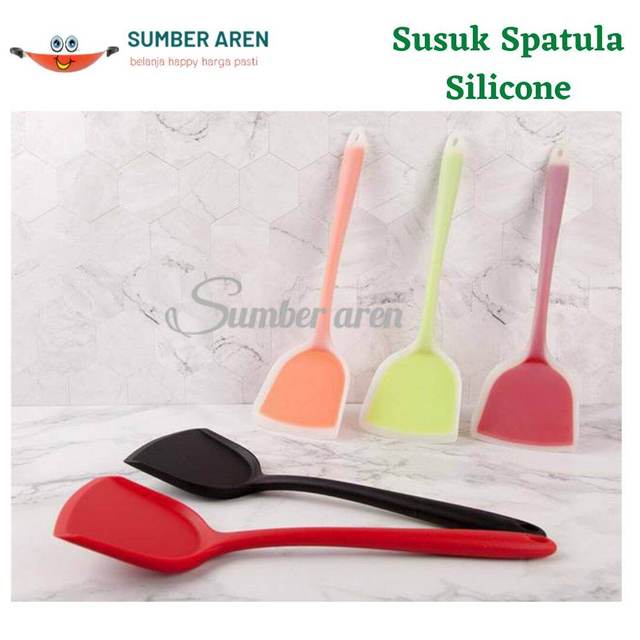 Susuk Spatula Silikon Sutil Sodet Masak Silicone Anti Lengket Spatula Silikone Tahan Panas