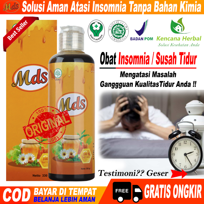 Madu MDS (Madu Deep Sleep) Obat Herbal Insomnia Obat Susah Tidur Obat Stress Menenangkan Syaraf Otak