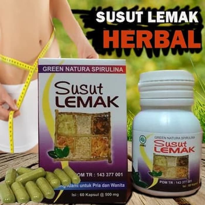 SULEM Susut Lemak isi 60 Kapsul (penghancur pembakar lemak tubuh)Sulem Susut Lemak Pelangsing Badan  SULEM Penghancur  Pembakar Lemak Tubuh Obat Diet SULEM susut Lemak Pelangsing Herbal Pelangsing Bad