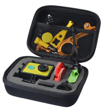 ( DIJAMIN ORI ) Tas Perlengkapan Gopro Multifungsi / Aksesoris tas penyimpanan peralatan gopro mini dengan desain yang keren dan berkualitas canggih / tas kamera go pro serba guna / aksesoris perlengk